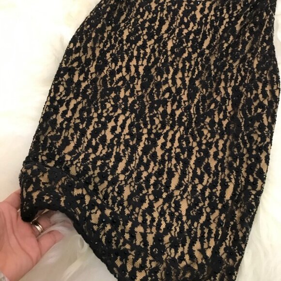 JOVANI BLACK/NUDE DRESS - Picture 2 of 5